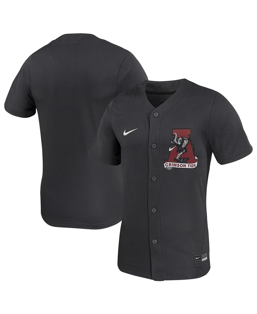 Nike Men's and Women's Anthracite Alabama Crimson Tide Replica Softball Jersey