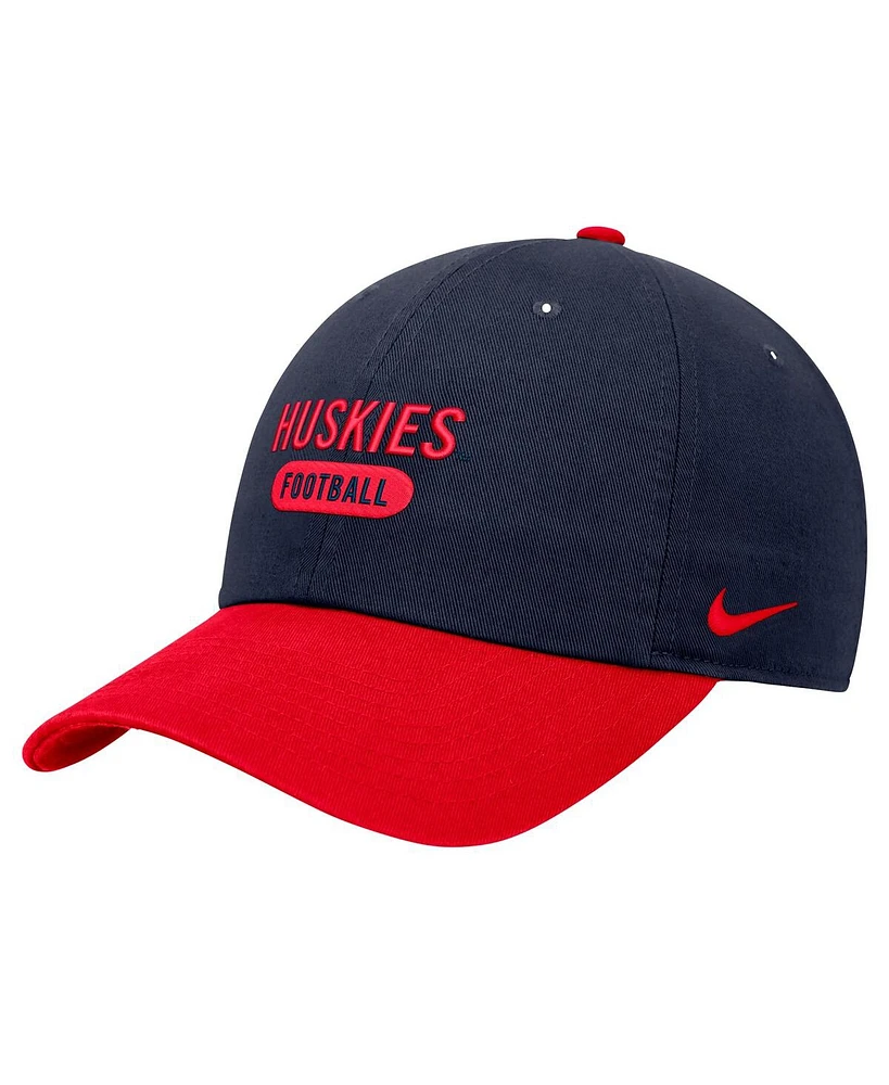 Nike Men's Navy UConn Huskies Color Block Club Adjustable Hat