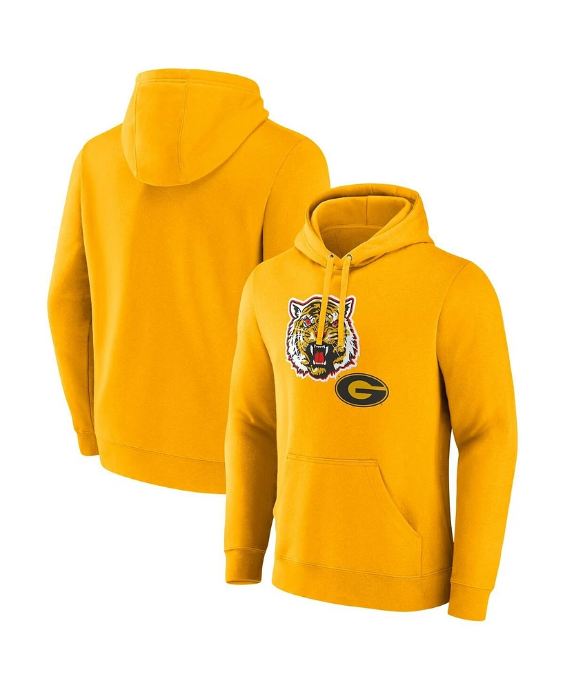 Fanatics Men's Gold Grambling Tigers Primary Logo Pullover Hoodie