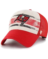 '47 Brand Men's Cream/Red Tampa Bay Buccaneers Breakout Mvp Trucker Adjustable Hat
