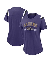 Nike Women's Purple Baltimore Ravens Historic Slub Fashion T-Shirt