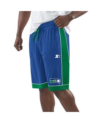 Starter Men's Royal Seattle Seahawks Fan Favorites Vintage Logo Shorts