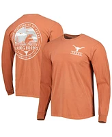 Image One Men's Texas Orange Longhorns Circle Campus Scene Long Sleeve T-Shirt