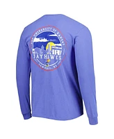 Image One Men's Royal Kansas Jayhawks Circle Campus Scene Long Sleeve T-Shirt