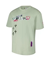 Freeze Max Men's Green Batman Comics Wanted Loose Fit T-Shirt
