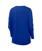Nike Women's Royal Denver Broncos Rewind Playback Icon Performance Pullover Sweatshirt