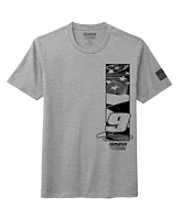 Hendrick Motorsports Team Collection Men's Heather Gray Chase Elliott Napa Flag T-Shirt