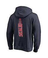 Fanatics Mto Label Men's Rafael Devers Navy Boston Red Sox Backer Pullover Hoodie