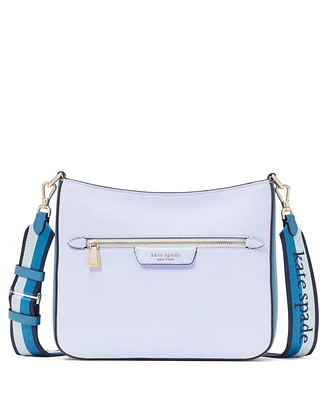 kate spade new york Hudson Colorblocked Pebbled Leather Small Messenger Crossbody