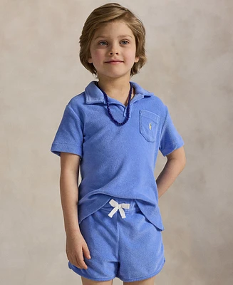 Polo Ralph Lauren Toddler and Little Boys Terry Shirt Short Set