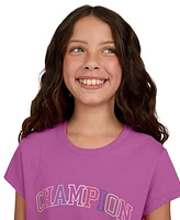 Champion Big Girls Short-Sleeve Logo Graphic T-Shirt