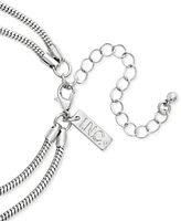 I.n.c. International Concepts Rhodium-Plated Crystal Sculptural Layered Pendant Necklace, 19-1/4" + 3" extender, Exclusively at Macy's