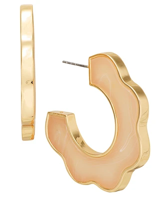 On 34th Natural Stone C Hoop Earrings, Exclusively at Macy's