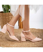 Marcelle Low Block Heel Pumps