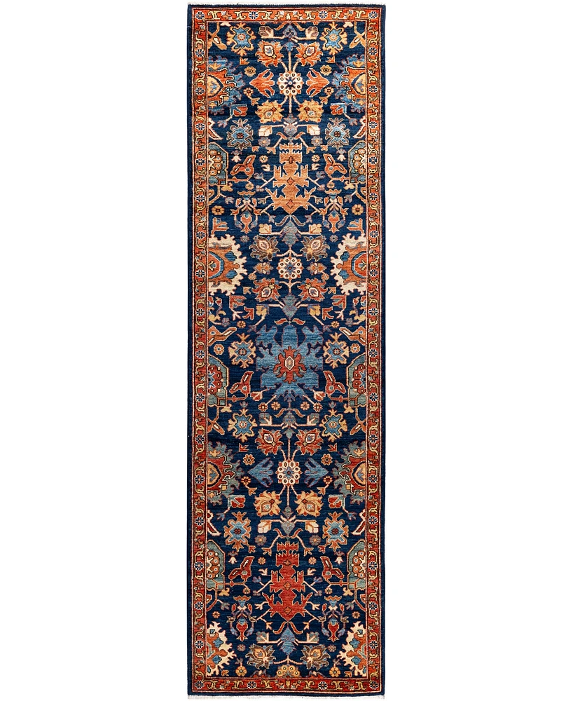 Adorn Hand Woven Rugs Serapi M1945 2'9''x10'2'' Runner Area Rug