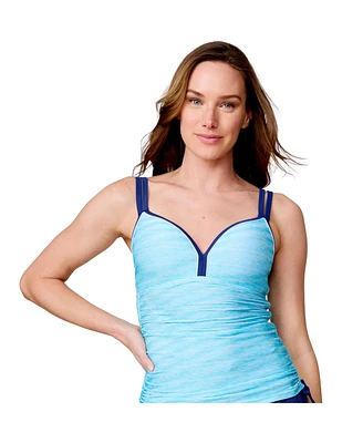 Free Country Women's Double Strap Tankini Top