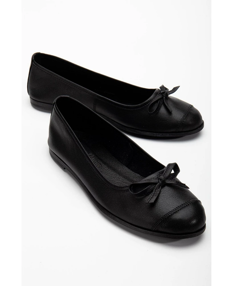 Brooklyn Leather Ballerina Flats