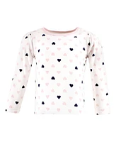 Hudson Baby Baby Girls Hudson Long Sleeve T-Shirts Daddy Pink Navy, 18-24 Months