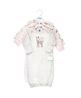 Hudson Baby Baby Girls Hudson Cotton Gowns, Enchanted Forest, Preemie-Newborn