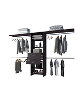 Geek Modular Closet Organizer System with Hanging Rods, Shelves, and Drawers