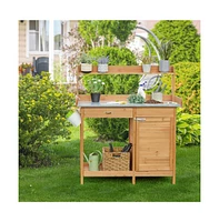 Yaheetech Outdoor Garden Potting Bench Table