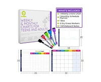 Quokka Magnetic Chore Chart for Adults and Multiple Kids - Routine Chart Board for Family Calendar - Weekly Tasks
