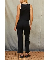 Crescent Women's Jimi Contrast Knit Two Piece Set