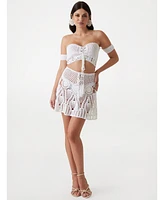 Guess Women's Crochet Crop Top