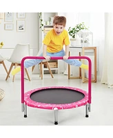 36 Inch Kids Trampoline Mini Rebounder with Full Covered Handrail
