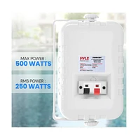 Pyle PDWR45WT 4” 2-Way Waterproof Indoor/Outdoor Speaker System - 300W, White, Pair