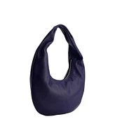 Fred Segal Rounded Soft Hobo Bag Smooth Nappa Leather