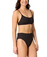 Salt Cove Juniors Ribbed Scoop Neck Bikini Top Ribbed Banded High Waisted Swim Bottoms Exclusively At Macys