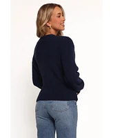 Petal and Pup Women's Ettie Wrap Side Tie Knit Sweater