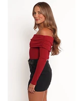 Petal and Pup Women's Thomsie Off Shoulder Knit Top