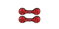 Tuffy Ultimate 2 Ball Tug Red Paw, 2 Pack Durable Squeaky Dog Toy