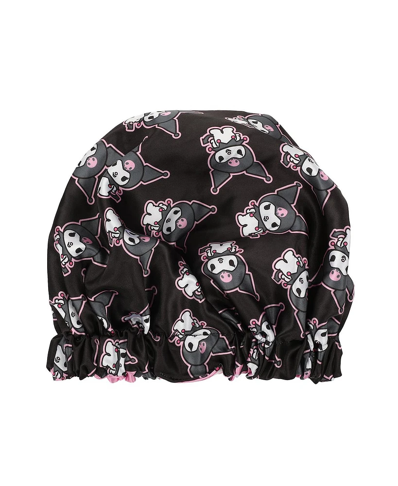 Kuromi Character All-Over Print Reversible Sleep Bonnet