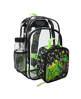 Dj T-Rex Dinosaur 3-Piece Backpack & Lunchbox Set With Water Bottle