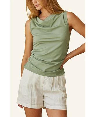 Crescent Women's Clem Shirred Knit Top