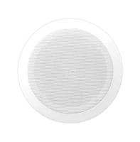 Pyle PDIC60T 6.5" In-Wall/In-Ceiling 2-Way Stereo Speakers with 70V Transformer - Flush Mount, White, Pair