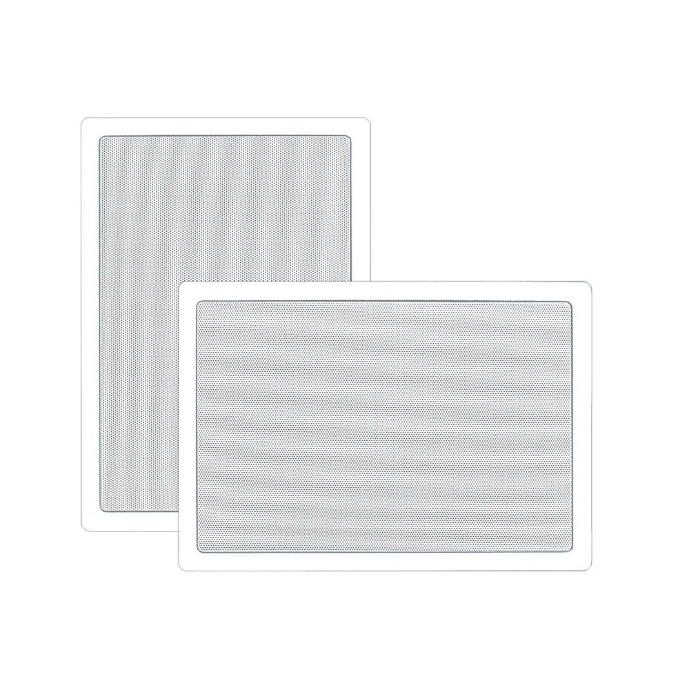 Pyle PDIW65 6.5" In-Wall/In-Ceiling 2-Way Stereo Speakers - Flush Mount, White, Pair