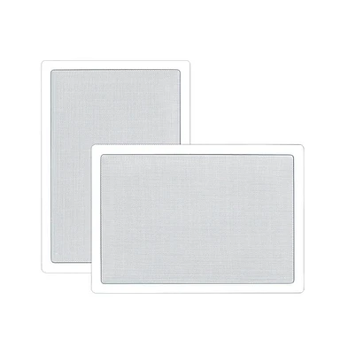 Pyle PDIW65 6.5" In-Wall/In-Ceiling 2-Way Stereo Speakers - Flush Mount, White, Pair