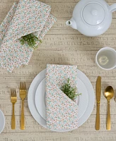 Design Imports Spring Blossom Printed Cotton Napkins, Set of 4