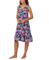 Cuddl Duds Women's Sleeveless Floral Midi Nightgown