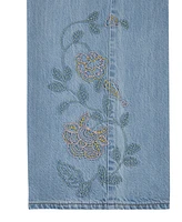 Levi's Big Girls Beltless Embroidered Baggy Jeans