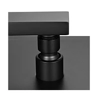 Aquaterior Shower Faucet Set Wall Mount Concealed Mixer Valve Rain Matte Black