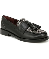 Franco Sarto Women's Lucia Round Toe Low Profile Tassel Loafers