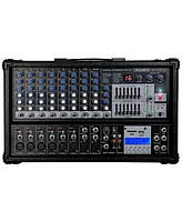 5 Core Audio Mixer 4800W Powered 12 Channel 240V Mixer System Usb MP3 Bluetooth Sd readers Digital Lcd Display