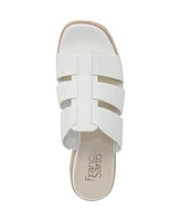 Franco Sarto Women's Tevin Open Square Toe Espadrille Slide Platform Sandals