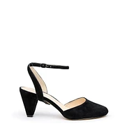 Alterre Women's Black Suede Marilyn Customizable Mules