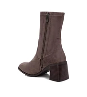 Xti Women's Fashion Sock Boots with side Zipper